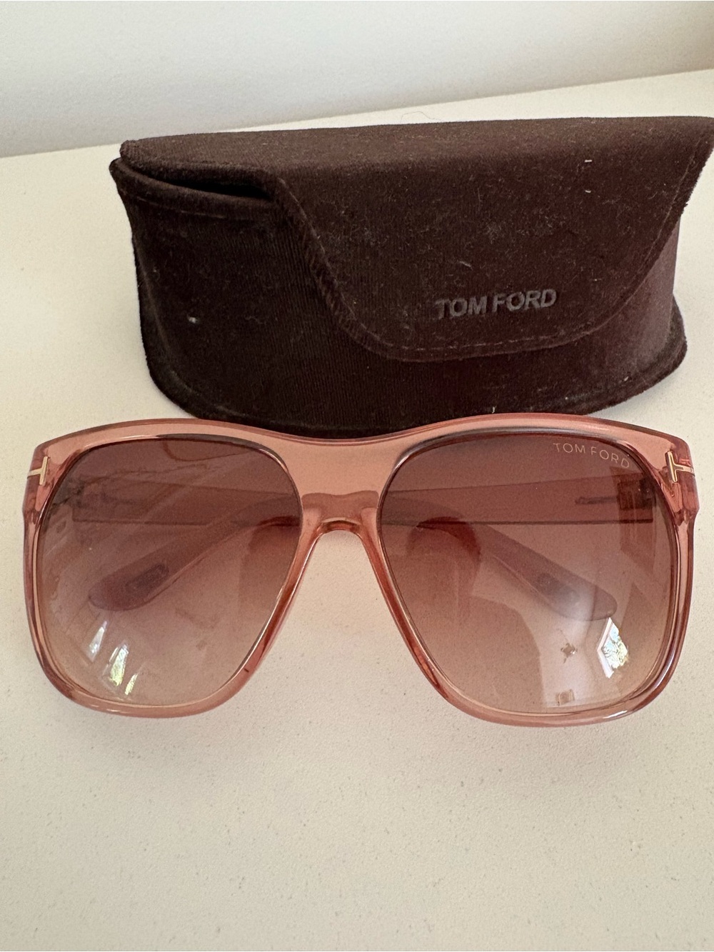 Tom Ford Women's Rose Blush Oversized Sunglasses
